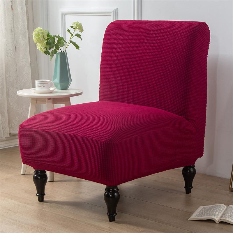 1PZ Coprisedia Accent a Quadri Senza Braccioli Nordic Stretch Coprisofà Singolo Anti-sporco Antiscivolo Coprisedia Grasso per Bar Hotel