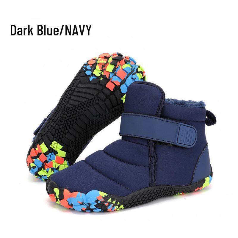 Winter-Schneestiefel für Kinder: Warme Baumwollschuhe mit Samtfutter für Jungen & Mädchen