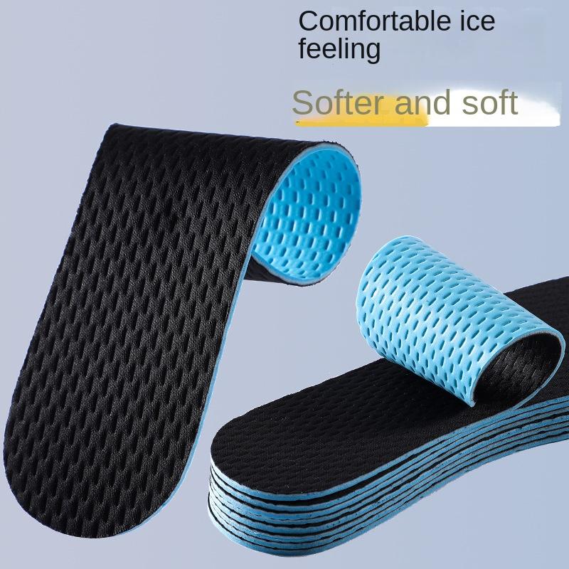 

Размер 35-46, летние латексные стельки для дезодорации, поглощения пота, воздухопроницаемости, спортивные стельки для мужчин и женщин, супер мягкие и настраиваемые 43-44 чёрный