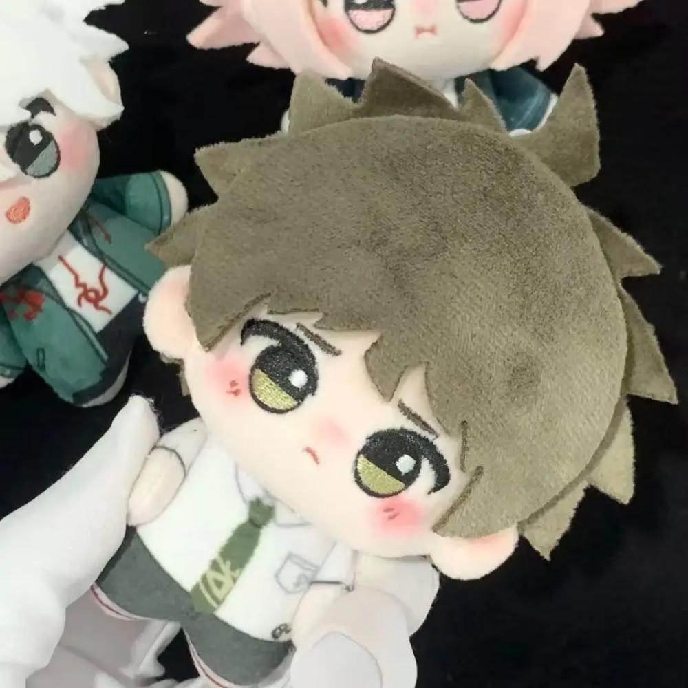 10CM Anime Danganronpa Stuffed Plush Naegi Makoto Nagito Komaeda Printed Body Soft Adorable Starfish Doll Pendant KeyChain Gifts