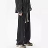 Black Jeans Men's American High Street Trendy Brand Loose Wide-leg Trousers Summer Versatile Straight Retro Heavy Pants