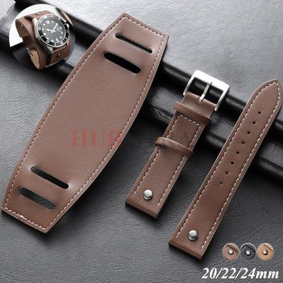 Curea de ceas din piele 20mm 22mm 24mm cu Cataramă Mată Curea din Piele de Vacă Stil Retro Business Negru Maro pentru Bărbați Femei Brățară Bandă de Încheietură