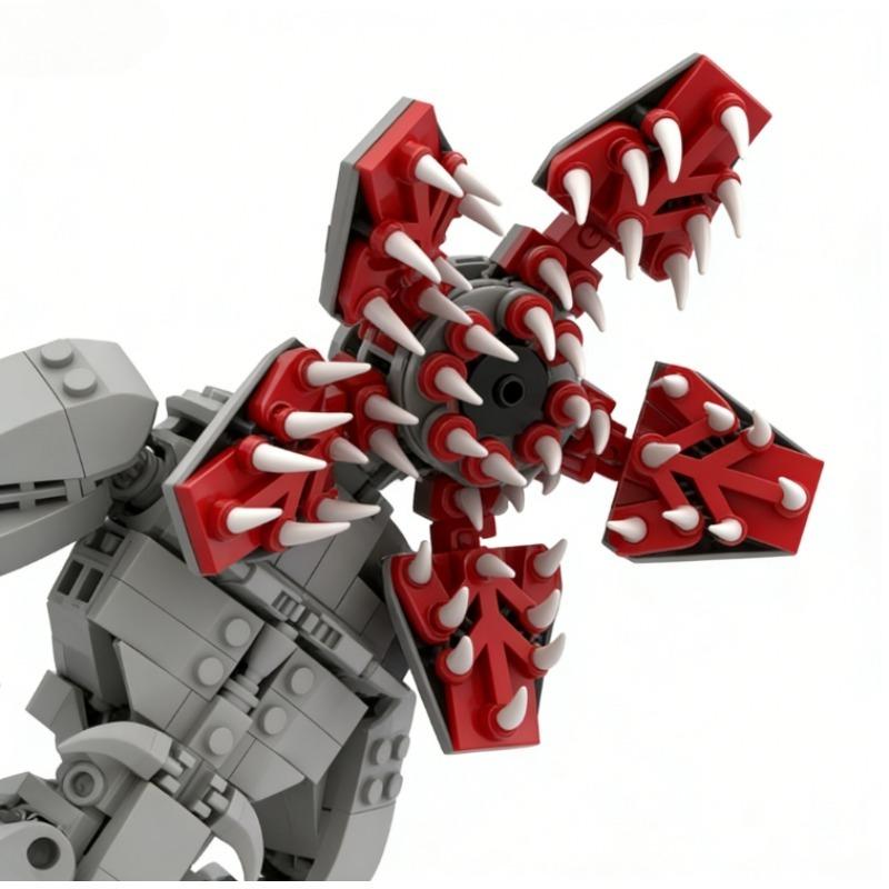 New Hit Tv Inspired Giant Carnivorous Plant Vecna Demogorgon Building Blocks 3D Stereo Assembly Model Creative Toy Decor