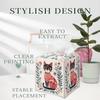 Cat Tissue Box Holder, Nordic Cat Leather Tissue Box Cover Square, Paper Napk Everyday Dispenser Accessories for Bathroom Vanity Countertop Night