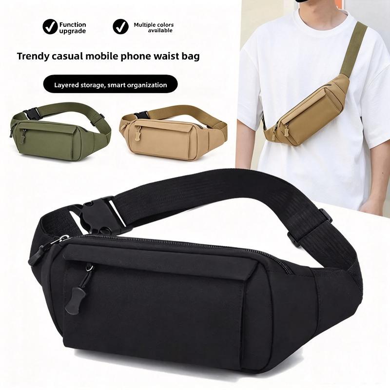 Tactical Waist Pack for Men Waterproof Wear-resistant Belt Bag Multi-pocket Fanny Pack for Hiking Travel Daily Commute