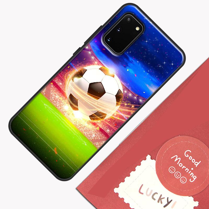 Football Soccer Ball Phone Case For Samsung Galaxy S24 S26 Ultra S20 S21 S22 S23 S25 Plus S10 S25 FE Cover Shell