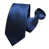 Belt Handsome Men'S Formal Wedding Groom Dark Blue Pattern Hand Zipper Free Pull 8Cm Sea Breeze Blue Tie