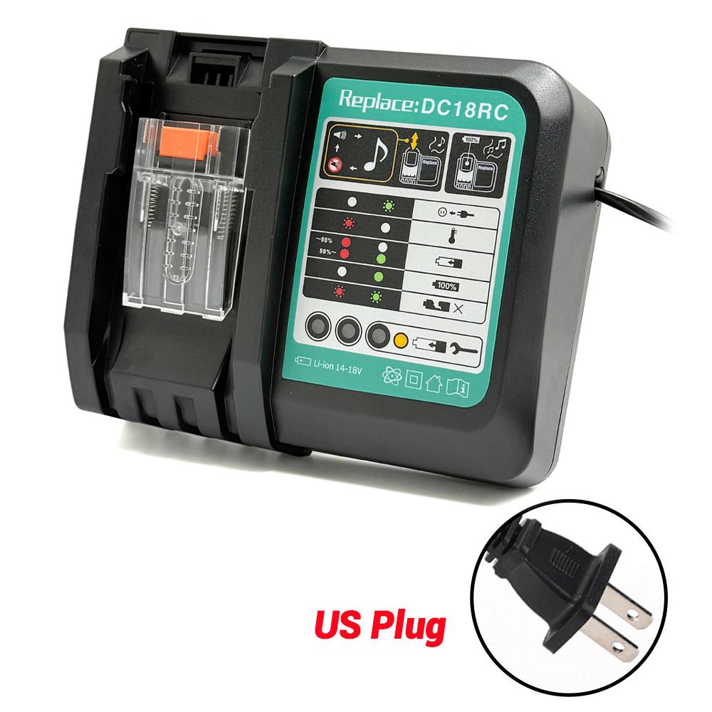 Зарядное устройство для литий-ионных аккумуляторов DC18RC для Makita 14.4V 18V Bl1830 Bl1430 Dc18Ra Электропитание DC18Rct 3A 6A Зарядка