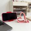 Herzförmige Handyhalterung Niedlicher 3D-gedruckter Handy-Ständer für Smartphones Tablets Kindles Romantischer Schreibtisch-Herz-Handyhalter für Büro Nachttisch
