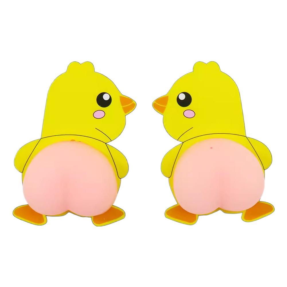 10PCS 3D Cute Butt Car Sticker Stress Relief Toys Cartoon Anti-collision Door Rearview Mirror Bumper Protection Phone Decoration
