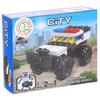 Construction Blocks 2 In 1 Police Car Off-Road