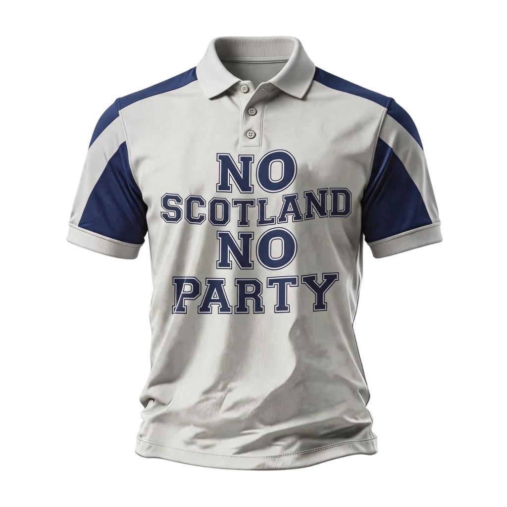 Men's Scotland Support Polo Shirt 2026 Football World Cup Design Short Sleeve Lightweight Casual Sportswear