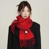 New Women's High end Imitation Cashmere Plaid Scarf for Autumn and Winter Warm  Soft and Versatile Scarf and Shawl Dual Use
