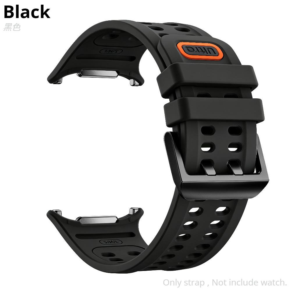 Official Silicone Strap For Samsung Galaxy Watch Ultra 47mm 2026/2025 Sport Marine Band Bracelet for Galaxy Ultra 3/2/1 47mm Wristband