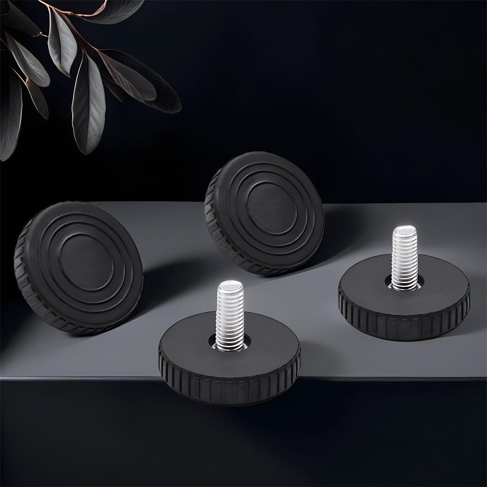 

16pcs set Leveling Feet Adjustable Leveler Floor Protector for House Furniture Chair Table Cabinet Leg 4 Pack чорний