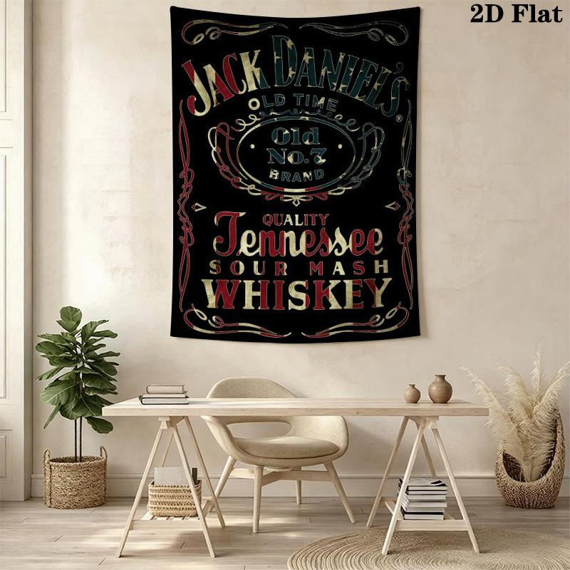 Jack Daniel'S Timeless Tennessee Whiskey Tapestry Fashion Print Background Cloth Wall Covering Decoration Work Of Art Wall Decoration