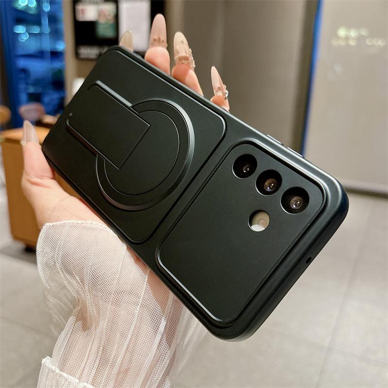 Folding Bracket Magnetic Case For Samsung Galaxy Note 20 Ultra A57 A37 A17 A54 A56 A36 A26 A35 A07 A16 A55 A34 A25 Holder Cover