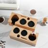 3 in 1 Wooden Coffee Tamper Station 51/53/58 MM Coffee Tamper Base Coffee Tamper Holder  Water Bar