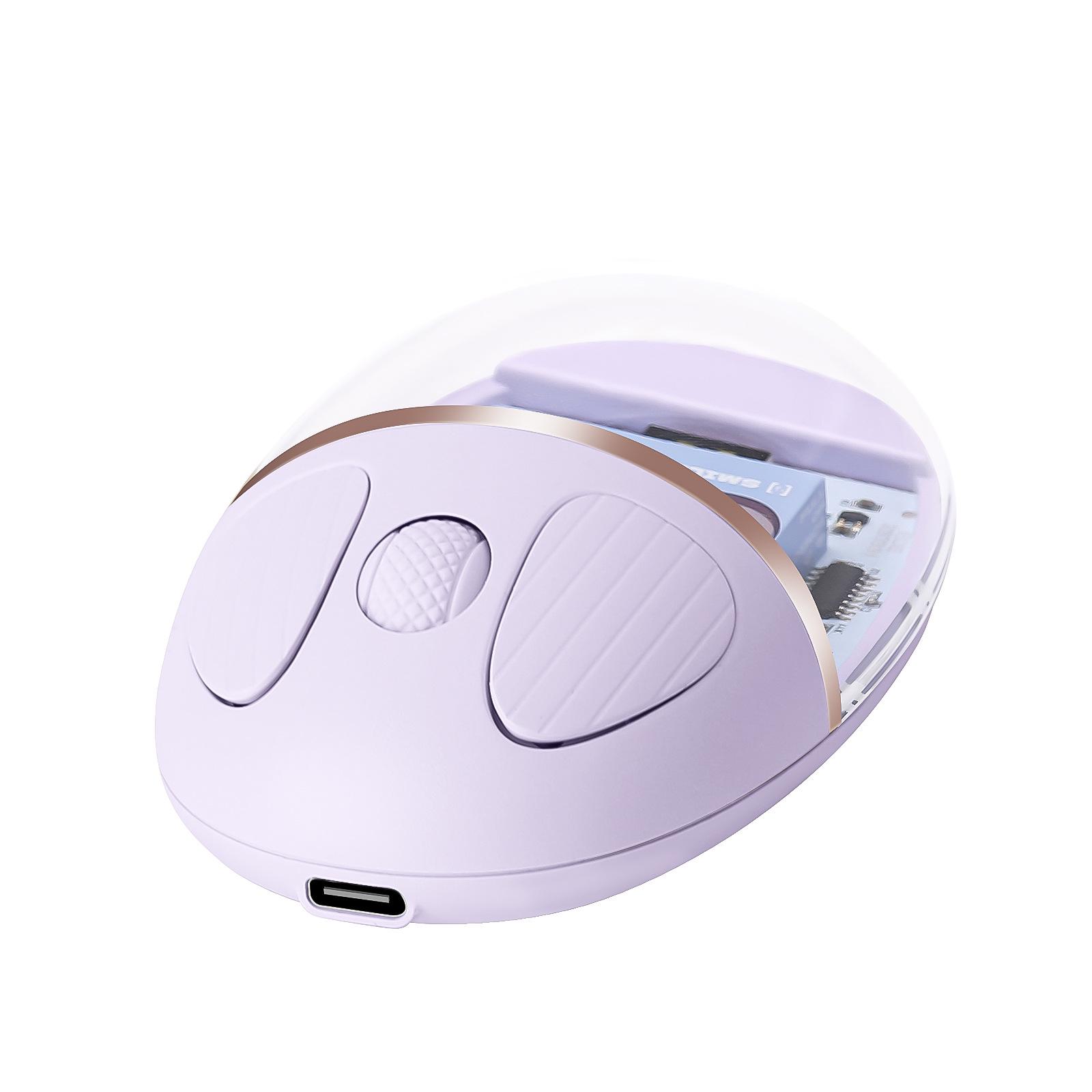 

BENWIS Bluetooth Wireless Transparent Optical Mouse for iPad, Office, and Laptop - Silent and Suitable for Computers лаванда фіолетовий колір