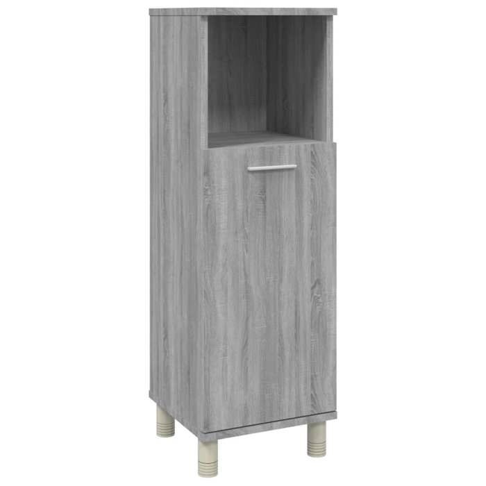 VidaXL Armoire de bain Sonoma gris 30x30x95 cm Bois d'ingénierie 815607