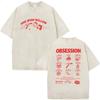 Vintage Washed Obsession Horror Movie 2026 Graphic T Shirt Men Women Fashion Oversized T-shirts Classic Gothic Clothing T-shirt