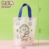 Diy Blank Non Woven Tote Bag For Kids Graffiti Hand Coloring Art Craft