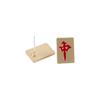 Year Earrings Square Red Female Ear studs Geometric Earrings Mahjong Earrings Korean Style Earrings