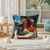 One Piece Donquixote Doflamingo Anime Plush Pillow Cover Soft Short Plush Cushion Cover For Sofa Bedroom Home Decor Gift