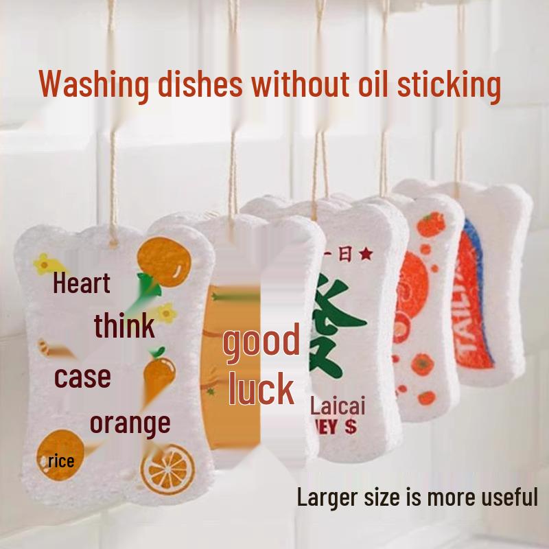 

Впитывающая хлопковая салфетка для посуды из древесной целлюлозы: Не прилипающая к маслу губка, расширяется при намокании, полотенце и губка для мытья посуды двойного назначения