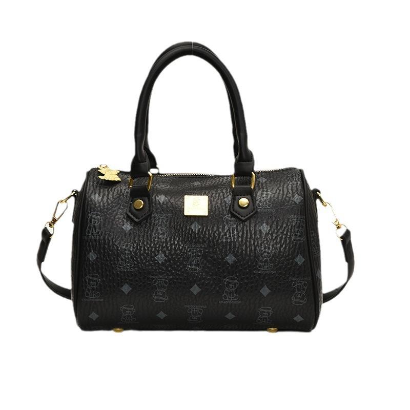 Pillow Bag Small Bag Women's New Bear Printed Messenger Bag Versatile Niche Texture Portable Shoulder Bag