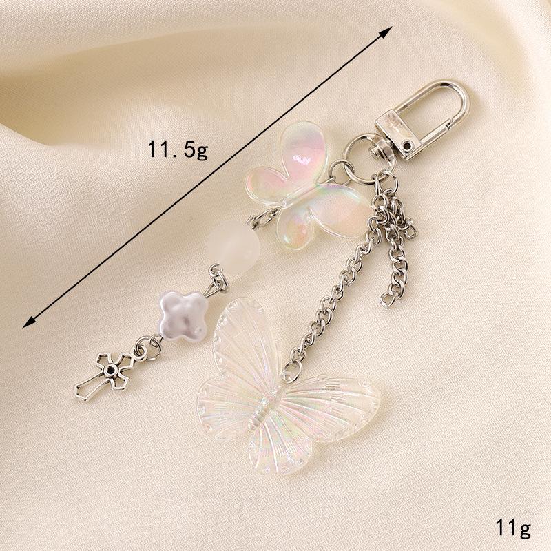Handmade Colorful Bow Pendant Phone Case Keychain Lanyard Charm