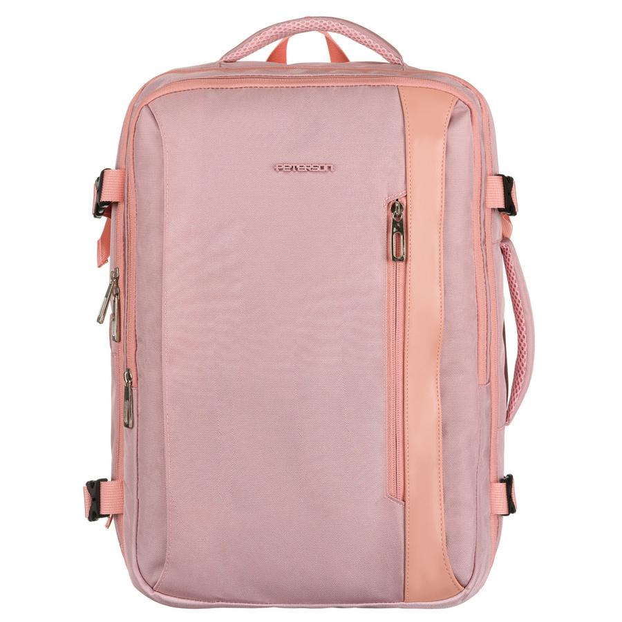 Backpack with a Laptop Compartment Made of Cordura In Pink, Hung On Adjustable Straps - Peterson