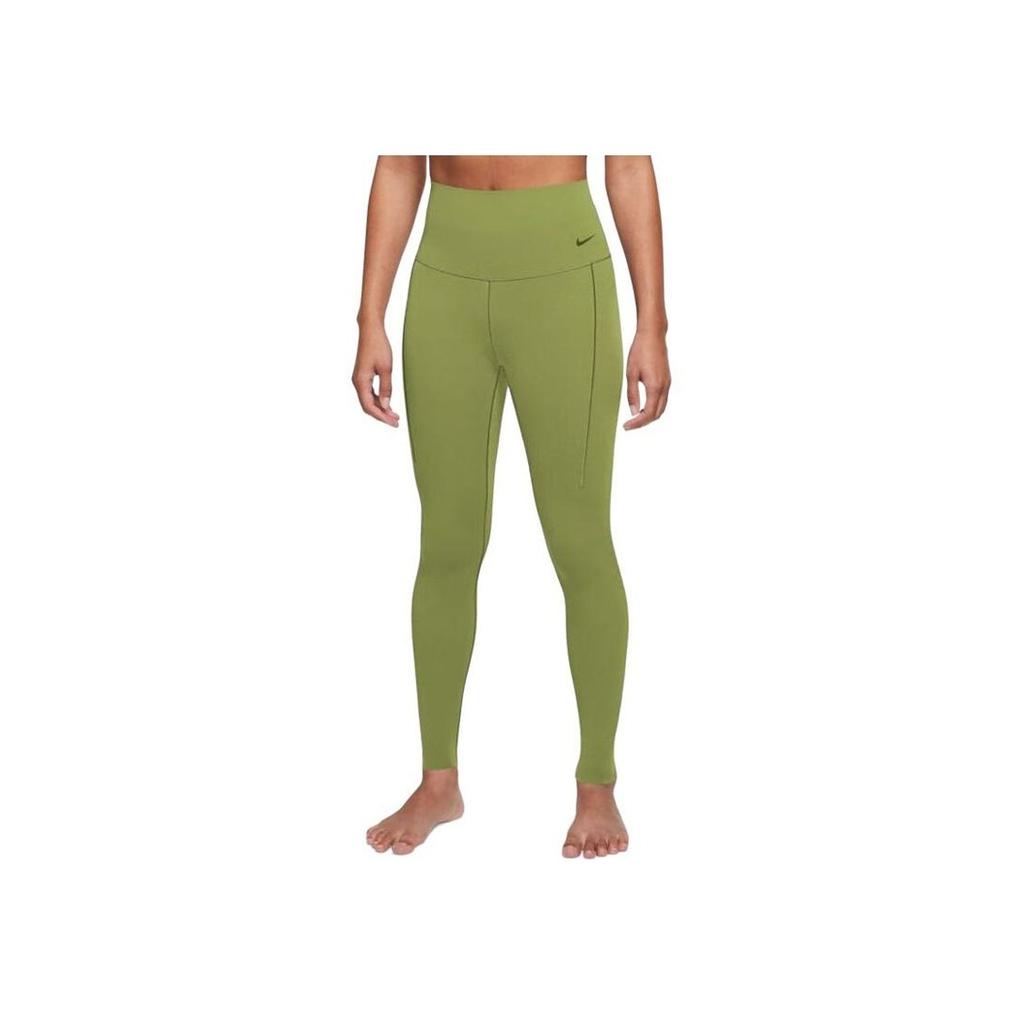 Nike High Waist Training Tights Women Bottoms Green DQ6016-377