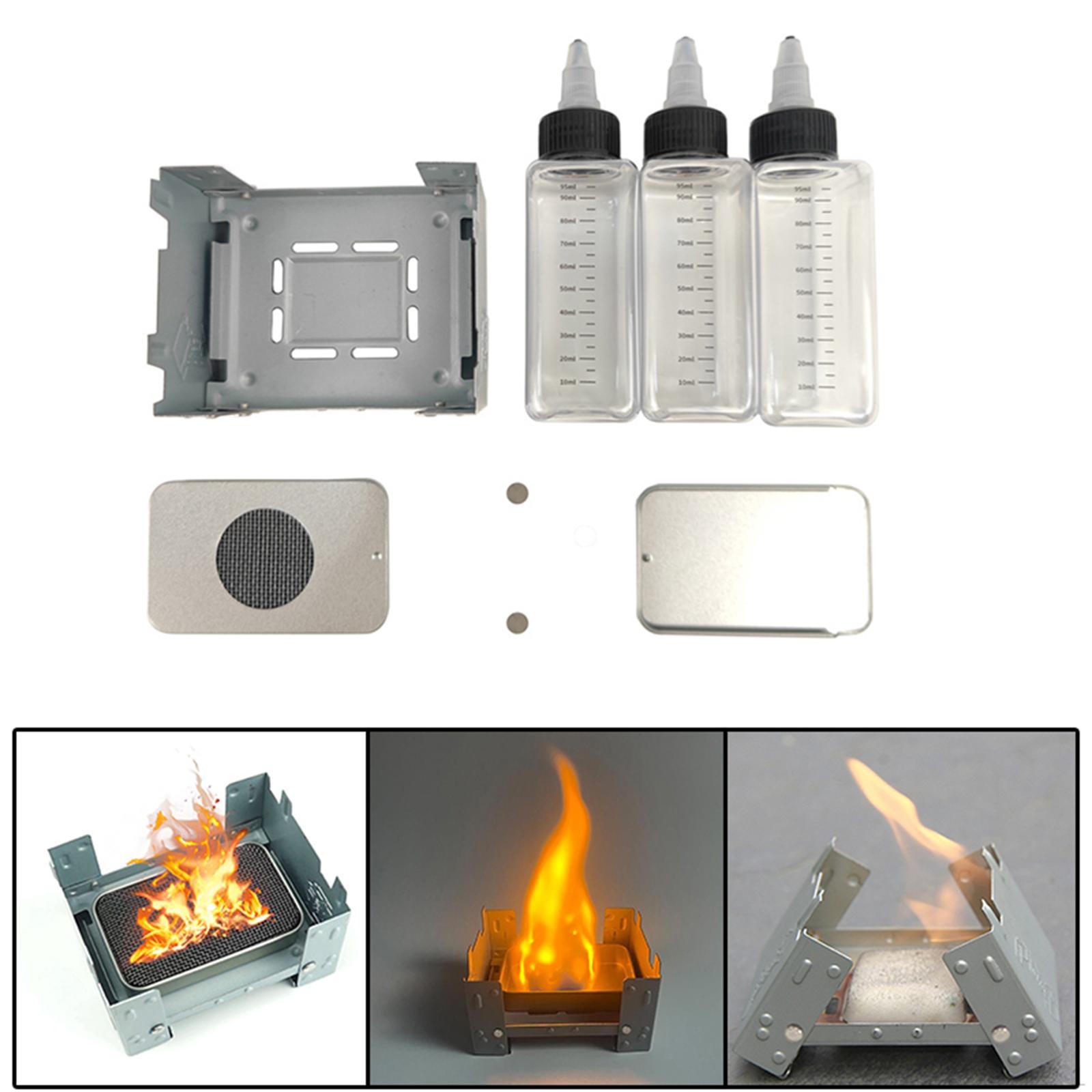 Portable Alcohol Stove Fuel Foldable Stand Camping Style A Style A