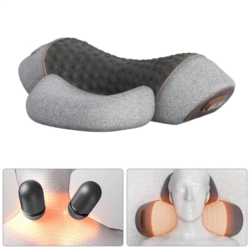 Heated Neck Pillow Muscle Relax Pillow Memory Foam Ergonomic Electric Relief Support Cervical Portable Massager For Neck Back