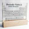 Acrylic Real Element Periodic Table Display Crystal