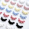 30Pcs French Carved Lace Nail Art Decorations Solid Color Lace Resin Nail Art Decorations For Diy Hairpin Nails Parts