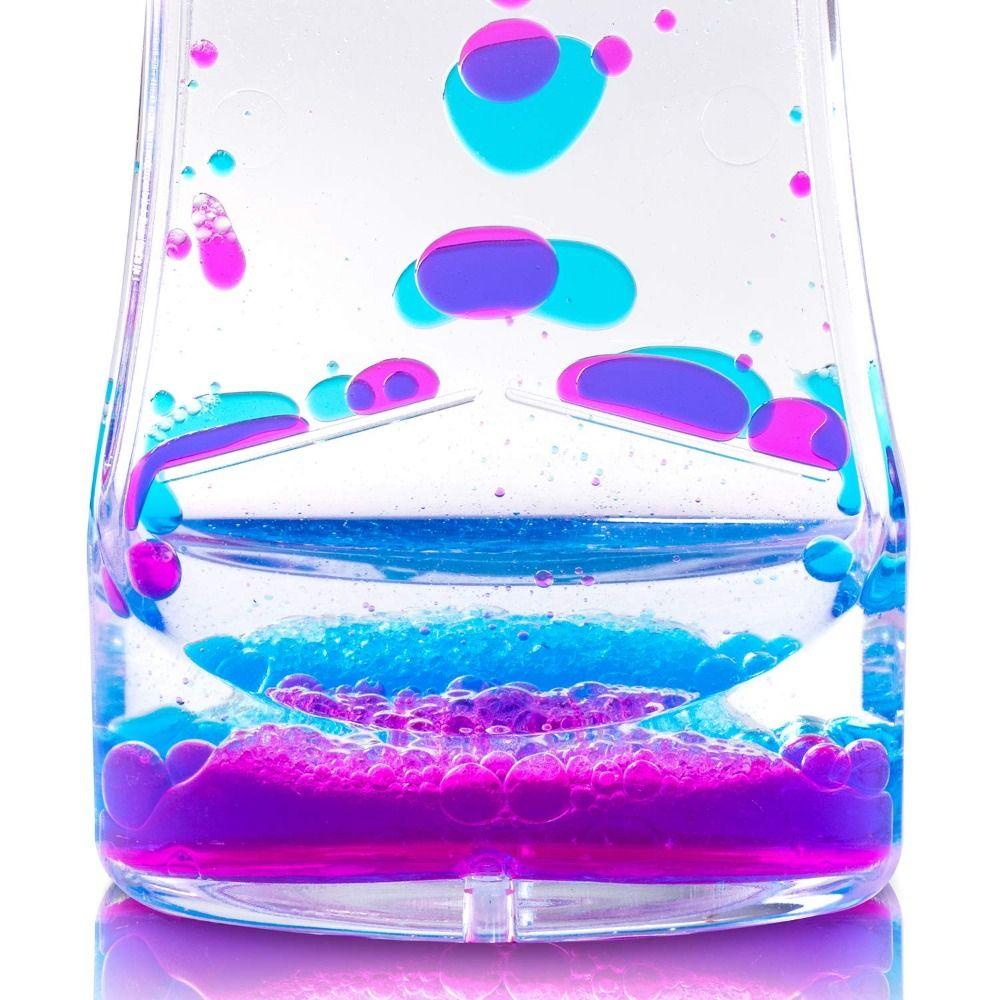 Acrylic Hourglass Timer Creative Oil Hourglass Floating Motion Bubble Timer Desktop Decor