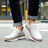Heren Modieuze Gebreide Ademende Wandelschoenen, Modieuze Antislip Casual Schoenen, Herenschoenen
