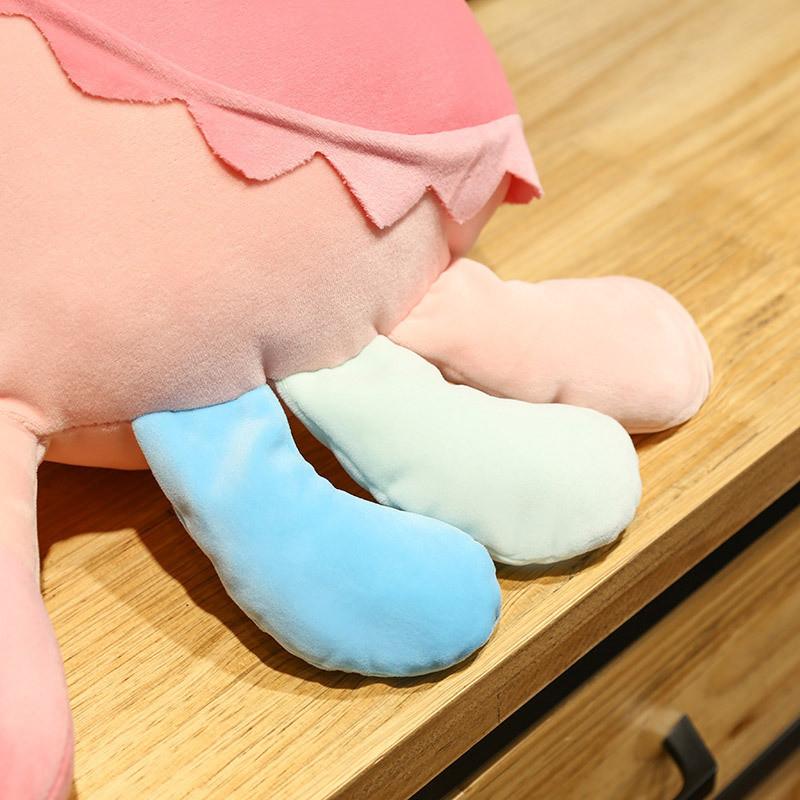 Adorable Cartoon Crab Plush Toy Stuffed Animal Pillow Down Cotton Cushion