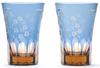 Mitsuva Glass Crafts Glass Studio Saiho Cherry Blossom Pattern Tenkai Tumbler Pair M-7064-2BP