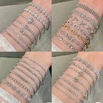 Gold-Plated Zircon Four-Leaf Clover Bracelet - Korean Style, Elegant & Chic Jewelry for Women
