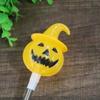 4Pcs LED Pumpkin Hand Lantern Luminous Pumpkin Stick Lantern Halloween Lantern  Kids Toys