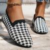 Baskets Plates Femme Mode 2025 Nouveau Printemps Tricotées Slip Mocassins Loafers Maille Respirante Chaussures Lolita Baskets Femme Zapatos De Mujer