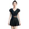 Large size swimsuit for women, slightly fat mm, covering the belly and showing thinness, foreign style one-piece skirt type, soaking in hot springs,