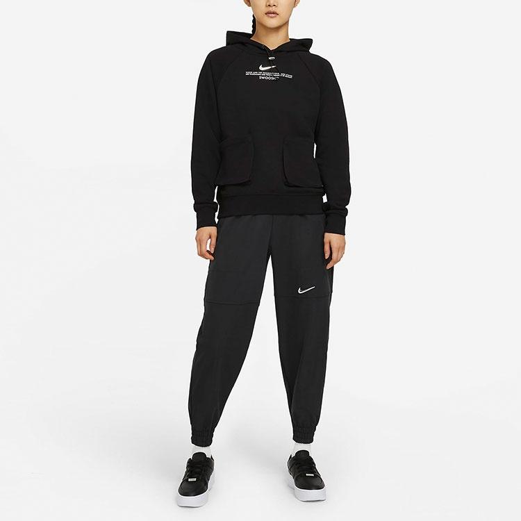 Nike Sweatshirts Women's Black Hooded Moderate Regular CZ8897-010