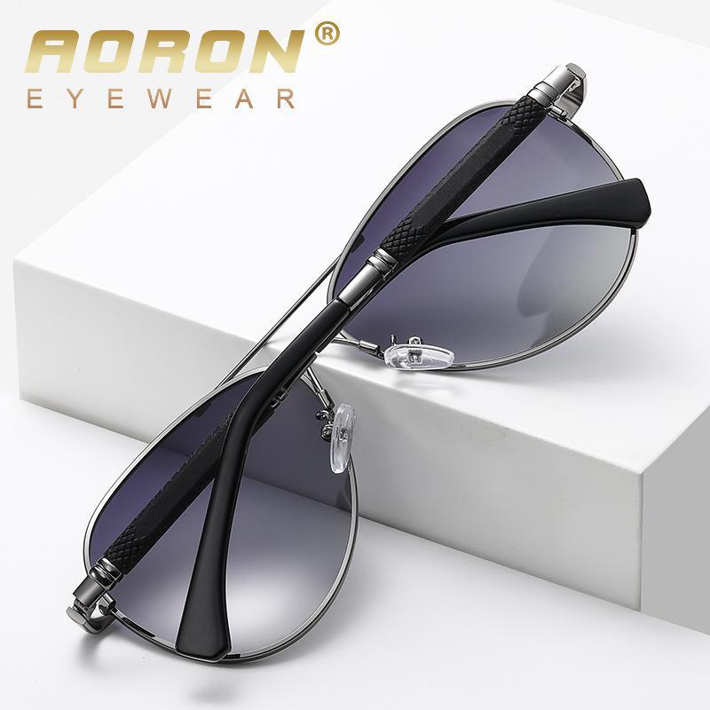 Modische Sonnenbrille mit Metallrahmen, polarisiert, für Herren und Damen, Outdoor-Zubehör, Fahrerbrille, UV400, blendfreie Sonnenbrille