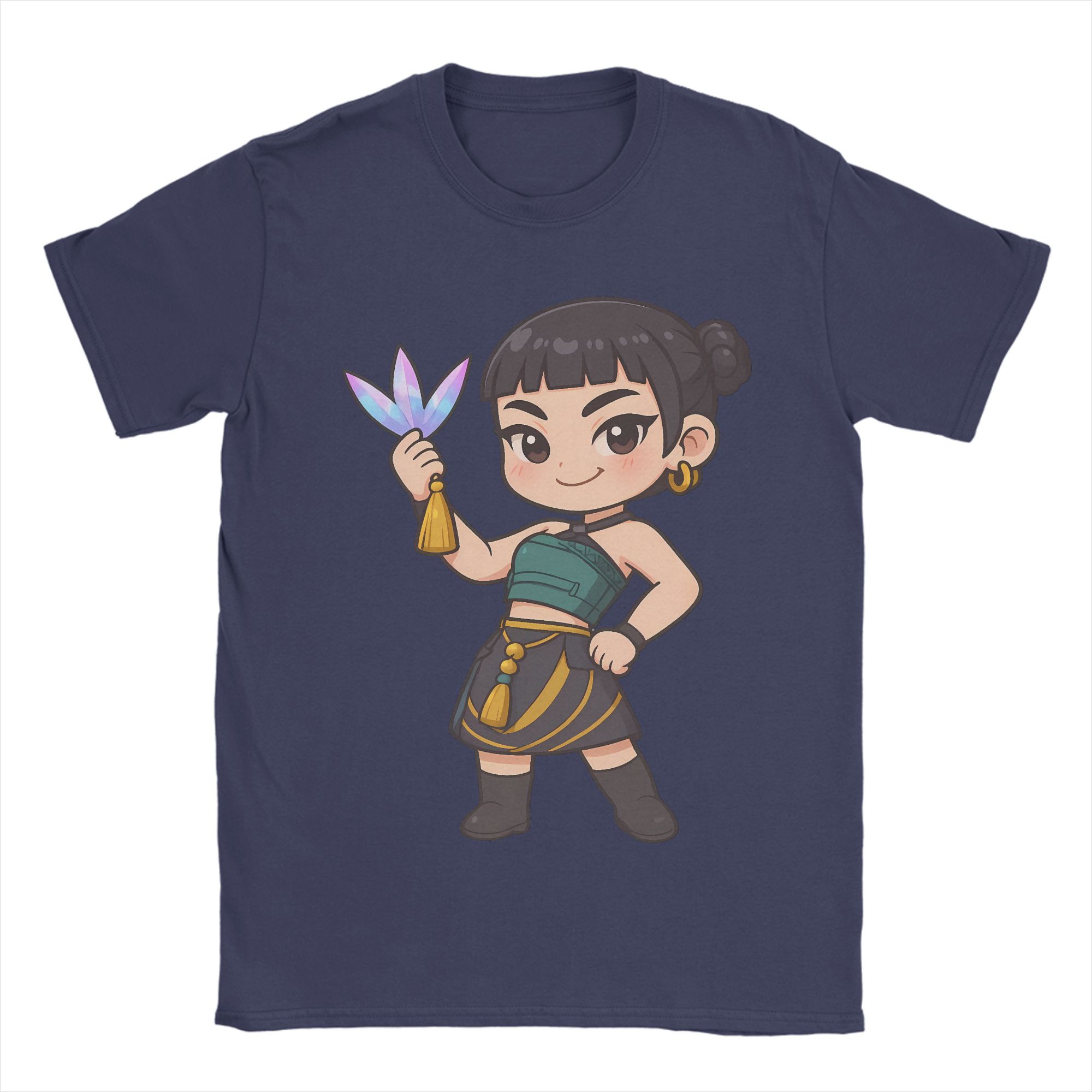 

Men Chibi Huntrix Zoey Kpop Demon Hunter T Shirt 100% Cotton Clothing Fashion Short Sleeve O Neck Tees Plus Size T-Shirts 4XL