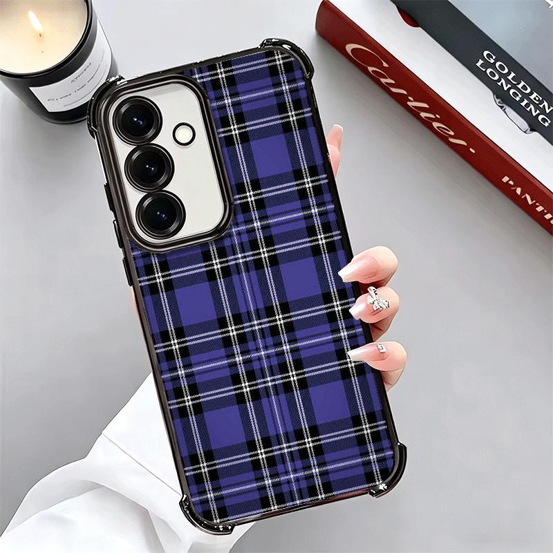 Clan Stewart Tartan Plaid Pattern Soft Phone Case For Samsung A17 A27 A07 A37 A57 A16 A56 A15 A55 A14 A54 A13 A53 A26 A36 A25 A3