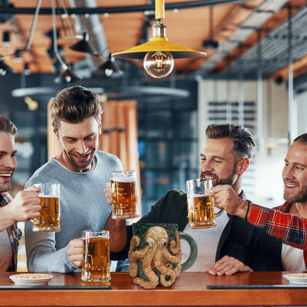 Resin Drinking Cup Large Capacity Pirate Tankard Beer Mug Beverage Drinkware with Handle Collectible Accessories